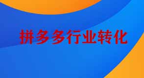 拼多多行業(yè)轉(zhuǎn)化